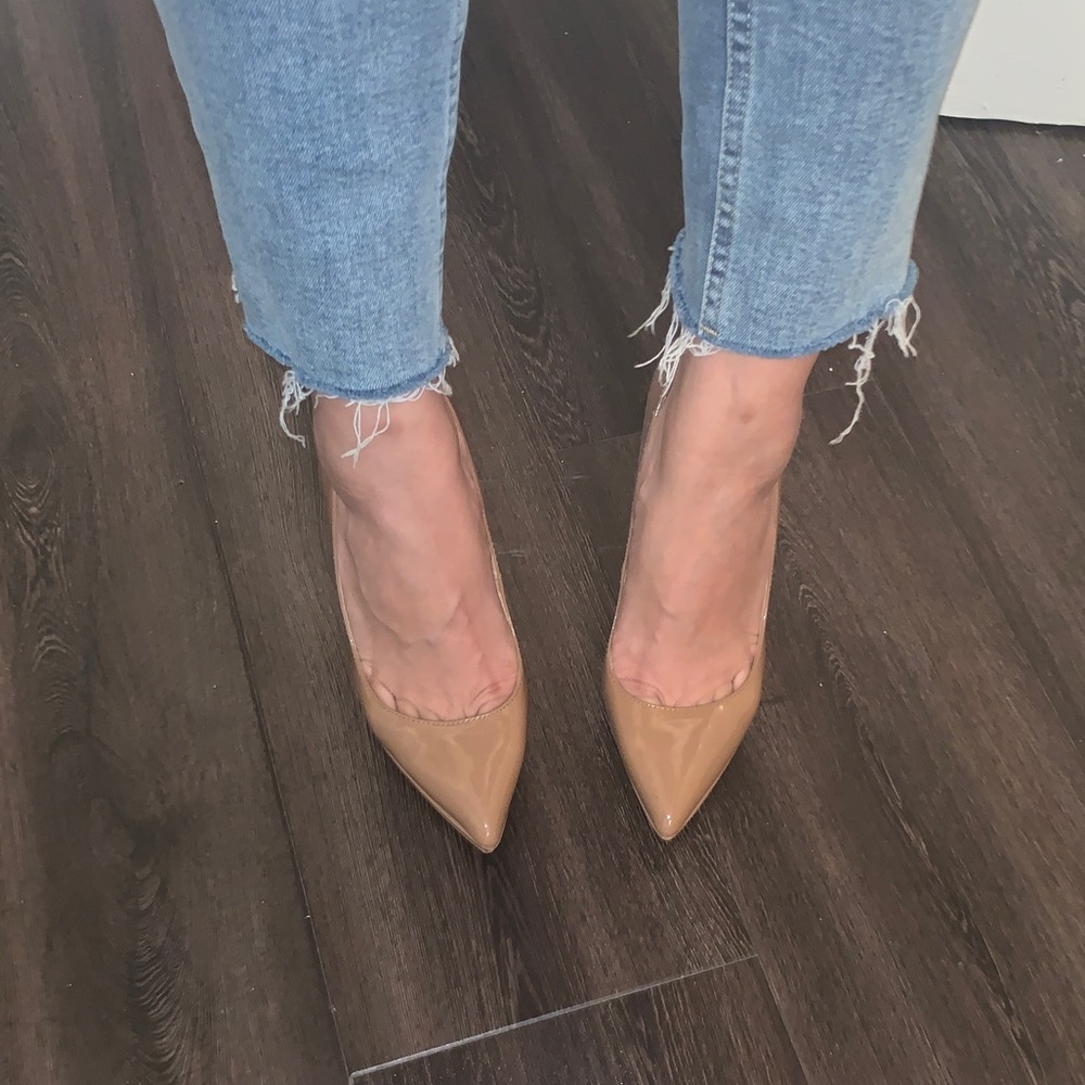 Ivanka trump pointed toe nude mauve heels 6.5